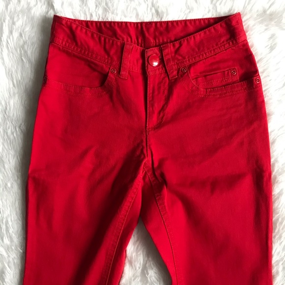 H&M Red Straight Jeans Pants - Picture 2 of 5